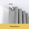 Kenney Mfg Kenney Adler 5/8" Indoor/Outdoor Rust-Resistant Wrap Around Curtain Rod, 48-84", Brushed Nickel KN90021 - alternate 5